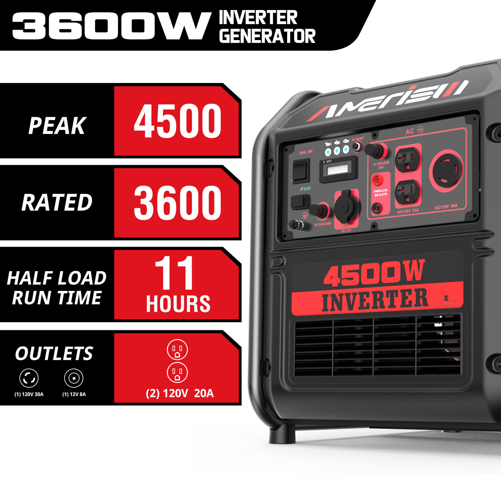 amerisun-generator-am5040-w-groupe-lectrog-ne-inverter-4500w-essence image 3