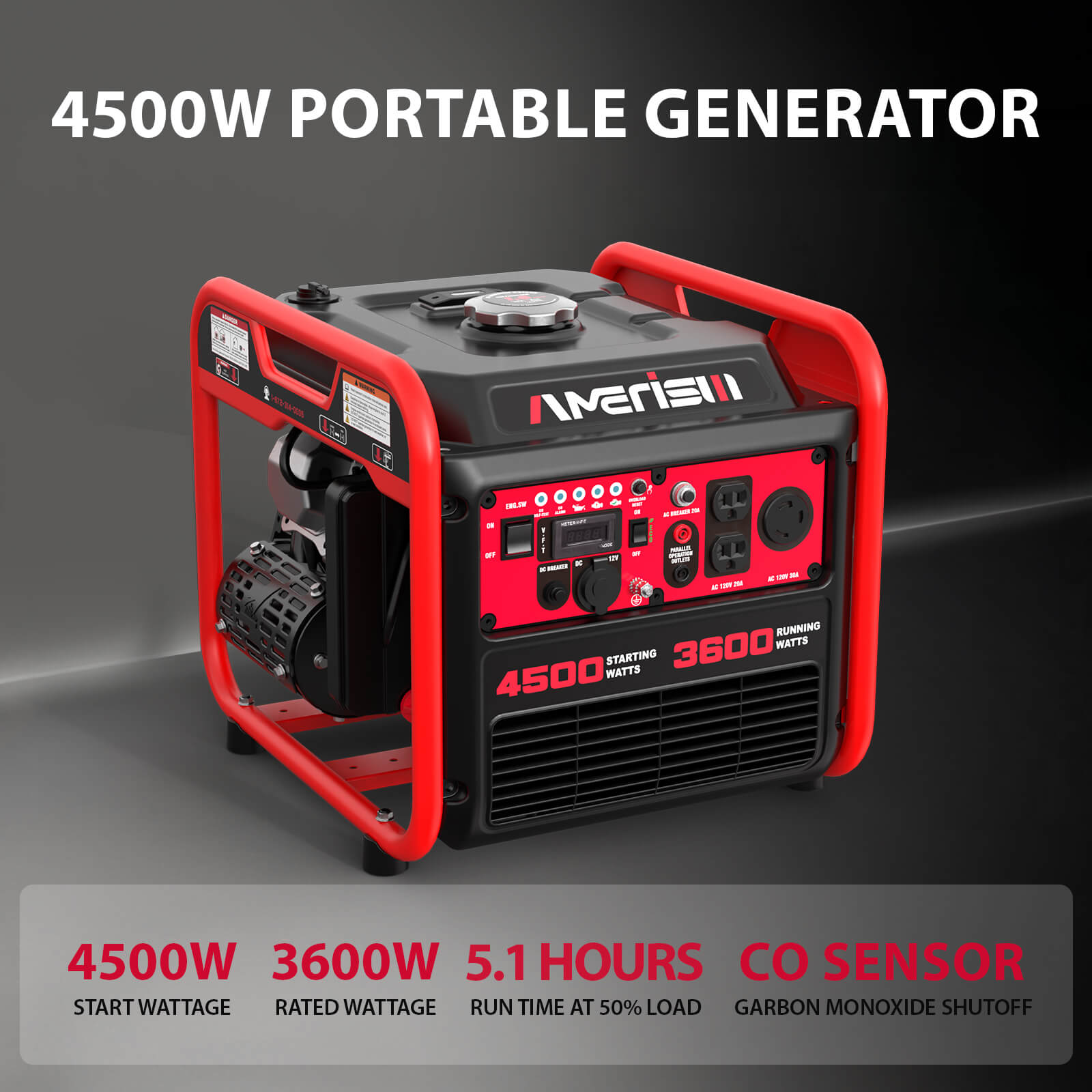 amerisun-generator-groupe-lectrog-ne-inverter-4500w-essence image 3