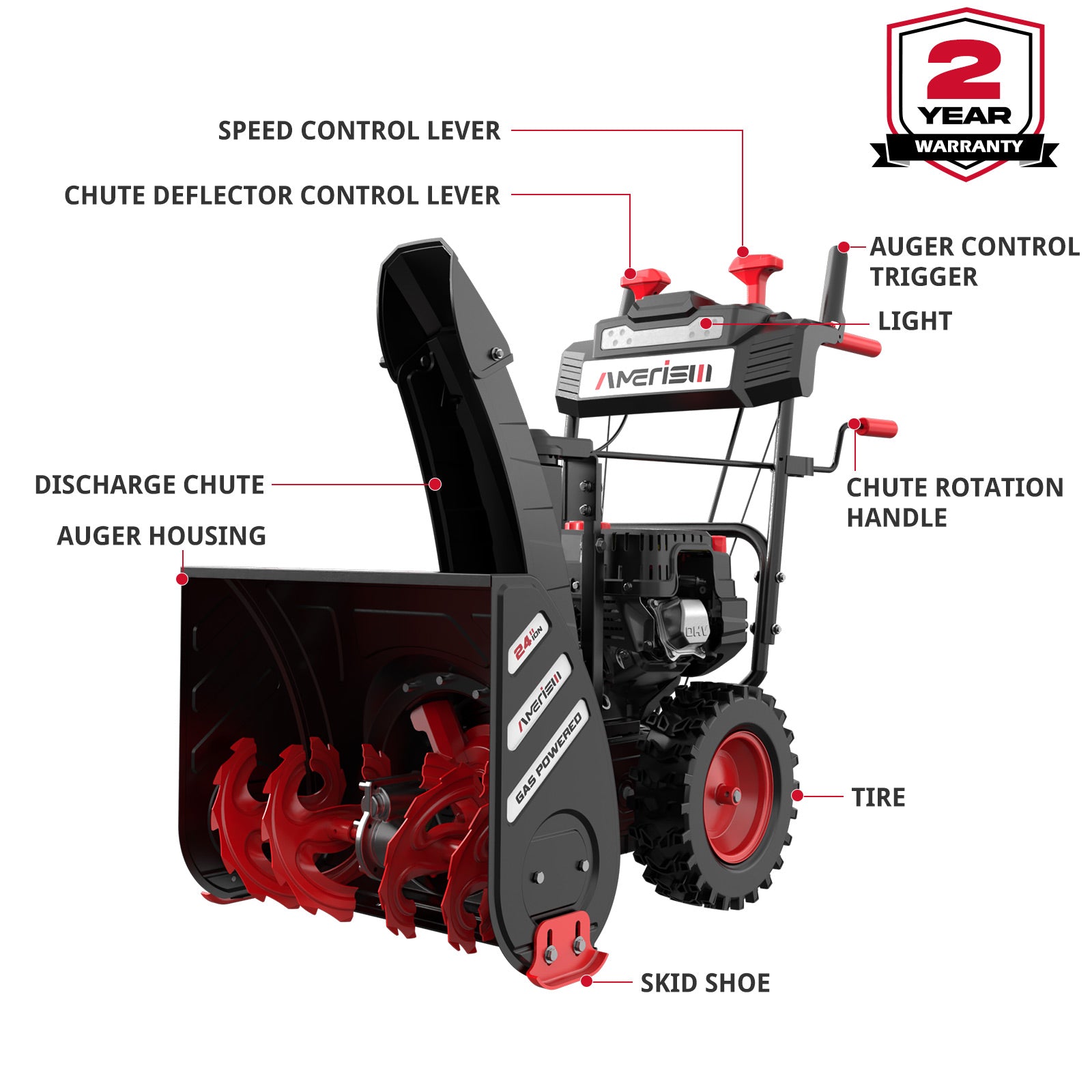 amerisun-snow-blower-am7019b-w-souffleuse-neige-66-cm-212cc-autotract-e image 2